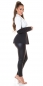 Preview: Blazer-Jacke mit transparenten Mesh-Einsätzen - schwarz/weiß