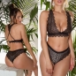 Preview: Sexy Dessous-Set aus feiner Spitze - schwarz
