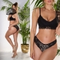 Preview: Sexy 2tlg. Dessous-Set aus zarter Spitze - schwarz