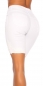 Preview: High Waist Capri-Jeans mit Spitzen-Verzierung - weiß