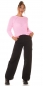Preview: Moderne High Waist Hose im Cargo-Look - schwarz