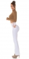 Preview: GoGo Wetlook Highwaist Hose mit sexy Cutouts - weiß