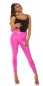 Preview: Sexy Highwaist Latex-Leggings in pink
