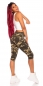Preview: High Waist Capri- Jeans im modischen Used-Look - camouflage