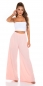 Preview: Luftig leichte Sommer Hose in rosa