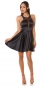 Preview: Ärmelloses Minikleid im sexy Dekolleté - schwarz