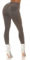 Preview: High Waist Basic Skinny Jeans in aktueller Waschung - grey