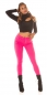 Preview: High Waist Push Up Skinny Jeans - pink