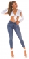 Preview: Super Stretch High Waist Jeans - blue washed