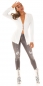 Preview: Moderne Skinny-Jeans im Used-Look - anthrazit