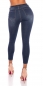 Preview: Sexy Used-Jeans im Highwaist-Look - dark blue