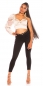 Preview: Moderne High Waist Jeans - schwarz