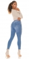 Preview: Sexy Skinny-Jeans mit Vintage-Effekten - blue washed