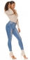 Preview: Sexy Skinny-Jeans mit Vintage-Effekten - blue washed