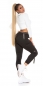 Preview: Moderne Cargo-Jeans mit seitlichen Pattentaschen - schwarz