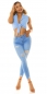 Preview: Perfect Fit Stretch-Jeans im Used Look - blue washed