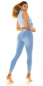 Preview: Perfect Fit Stretch-Jeans im Used Look - blue washed