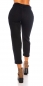 Preview: Modische Mom Fit Jeans mit XXL-Rissen in schwarz