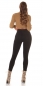 Preview: PushUp High Waist Damen Jeans Hose - schwarz