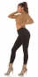 Preview: PushUp High Waist Damen Jeans Hose - schwarz