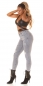 Preview: Sexy Skinny-Jeans im Used Look - light grey