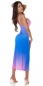 Preview: Luftig leichtes Sommerkleid im Batik-Look - royalblau