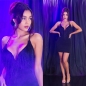 Preview: Sexy Party-Minikleid mit Fransen Verzierung - schwarz