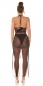 Preview: Sexy transparentes Cover-Up Neckholder Kleid - schwarz