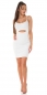 Preview: Figurbetontes Minikleid mit sexy Cutout - weiß