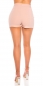 Preview: Süßer High Waist Hosenrock mit Ziergürtel - rosa