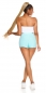 Preview: Süsse Sommer-Shorts mit Schriftzug - mint