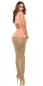 Preview: Ärmelloser Wrap-Blazer mit sexy Cutouts - lachs