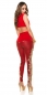Preview: Ärmelloser Wrap-Blazer mit sexy Cutouts - rot