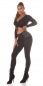 Preview: Moderne Leggings mit Stretch-Einsatz - schwarz