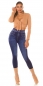 Preview: High Waist Leggings im Jeans-Look - blau