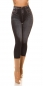 Preview: High Waist Leggings im Jeans-Look - schwarz