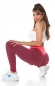 Preview: Leggings im Wabenmuster mit sexy Push Up Effekt - coral