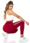 Preview: Figurbetonte Fitness-Leggings - bordeaux