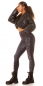 Preview: High Waist Glamour Leggings im Jeans-Look - schwarz