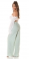 Preview: Sommer Plissee Schlag Damen Hose - mint