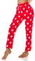 Preview: Legere Sommer Stoffhose im Punkten - rot