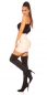 Preview: Sexy One Shoulder Rippstrick-Pulli in schwarz