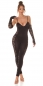 Preview: Exklusiver sexy Spitzen-Overall mit tiefen Ausschnitt und Soft-Cups - schwarz
