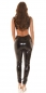 Preview: Sexy glänzender Overall im Latex-Look - schwarz