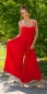 Preview: Plissee-Overall im Marlene-Style mit Spaghetti-Trägern - rot
