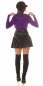 Preview: Süße Strickjacke mit Hoodie und 2Way-Zipper - violett