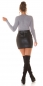 Preview: Figurbetonter Pullover mit Glamour-Ausschnitt - stone