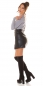 Preview: Figurbetonter Pullover mit Glamour-Ausschnitt - stone