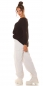 Preview: Weicher Grobstrick-Pullover mit Rundhals-Ausschnitt - coffee