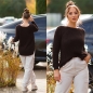 Preview: Weicher Grobstrick-Pullover mit Rundhals-Ausschnitt - coffee